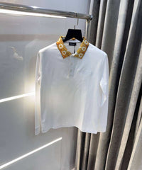 Versac e Couture White Collar Logo Imported Polo T-Shirt