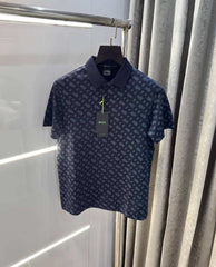 Hugo bos s Navy Blue monogram Premium Polo T-Shirt