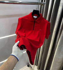 Lacost e Red Logo Work Premium Polo T-Shirt