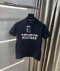 Tomm y Hilfiger Navy Blue Logo Work Premium Polo T-Shirt