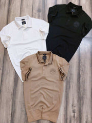 Hugo Bos s X Porsche Edition White Logo Print Premium Polo T-Shirt