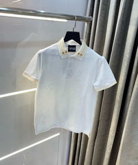 Versac e Couture White Collar Logo Imported Polo T-Shirt