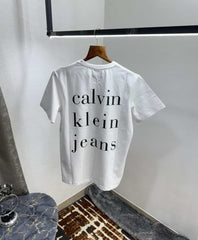 Calvin Klei n White Logo Print Premium T-Shirt