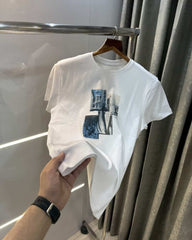 Arman i Exchange White Logo Print Premium T-Shirt