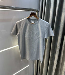 Calvin Klein Grey Embroidery Logo Premium T-Shirt