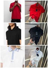 Versac e Couture Red Designer Imported Polo T-Shirt