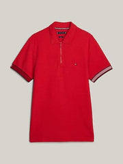 Tommy Hilfiger Red Embroidery Logo Premium Classic Polo T-Shirt