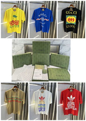 Gucc i Red Logo Print Imported Oversized T-Shirt With Premium Box Packing