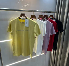 Tommy Hilfiger Red Embroidery Logo Premium T-Shirt