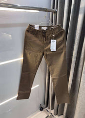 Calvin klei n Brown Premium Classic Linen Trouser