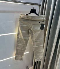 Hacket London Cream Premium Classic Cotton Trouser