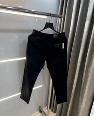 Rare Rabbi t Black Premium Classic Cotton Trouser