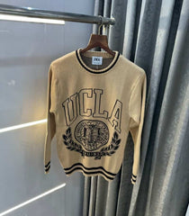 Zar a Beige Knitted Premium Pull Over