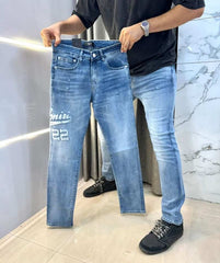 Amir i Sky Blue Embroidery Work Imported HyperfleX.. Denim