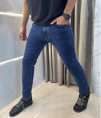 Karl Lagerfeld Dark Blue Embroidery Work Imported Premium Denim