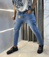 G - star Raw Sky Blue Imported Hyperfle Cargo Denim