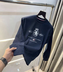 Tomm Hilfiger Navy Blue Logo Work Premium Sweatshirt