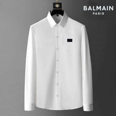 Balmai n Paris White Back Print Shirt With Premium Box Packing And Carry Bag