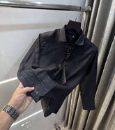Givench y Paris Black Monogram Premium Shirt