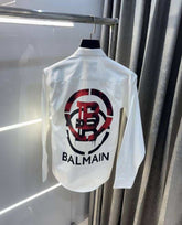 Balmai n Paris White Red Back Print Premium Classic Shirt 002