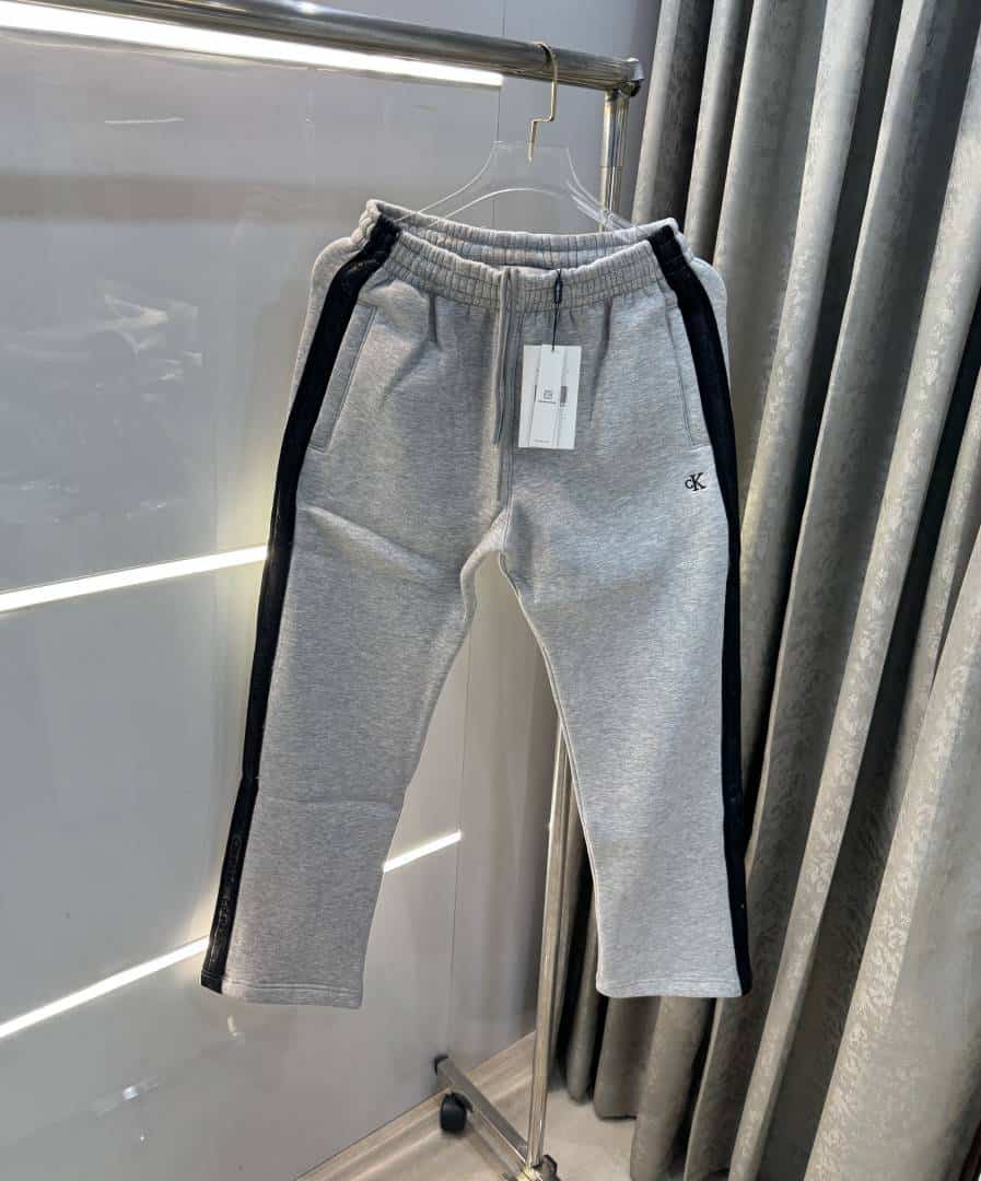 Calvin Klein Grey Patch Logo Premium TrackPant