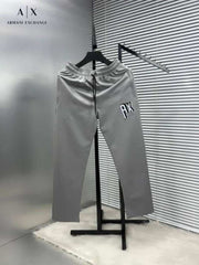 Arman i Exchang e Grey Logo Patch Imported Trackpant With Carry Bag