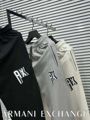 Arman i Exchang e Grey Logo Patch Imported Trackpant With Carry Bag