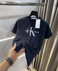 Calvin Klein Navy Blue Logo Print Premium T-Shirt