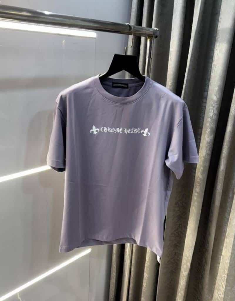 Chrome Hearts Purple Back Print Imported oversized T-Shirt