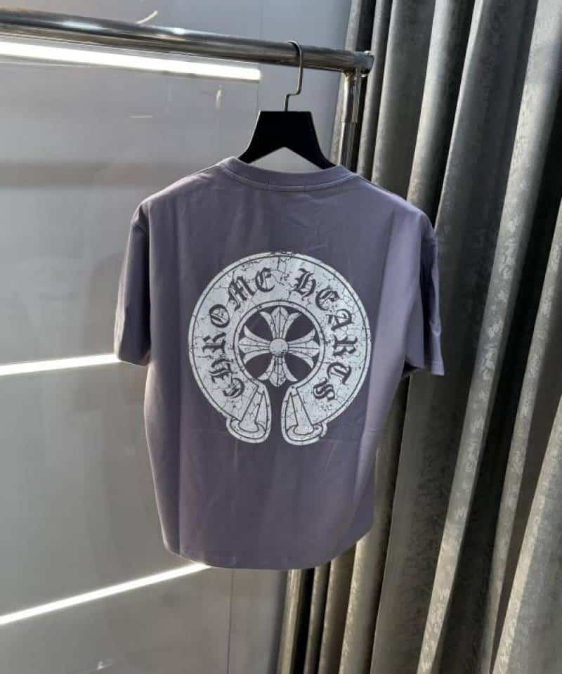 Chrome Hearts Purple Back Print Imported oversized T-Shirt