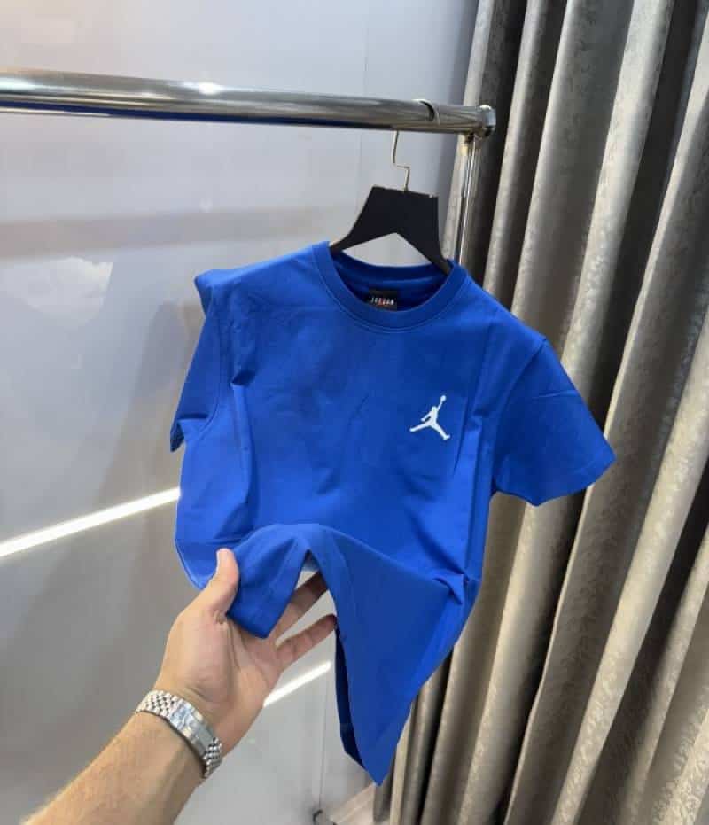 Air Jordan Blue Back Embroidery Imported T-Shirt