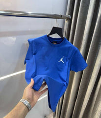 Air Jordan Blue Back Embroidery Imported T-Shirt