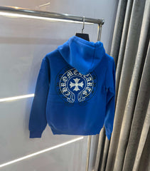 Chrome Hearts Black Embroidery Logo Imported Hoodie