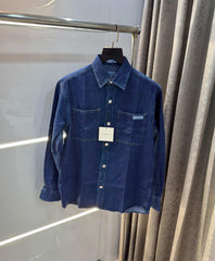 Calvi n Klein blue dineim Look Premium Classic Shirt