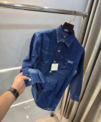 Calvi n Klein blue dineim Look Premium Classic Shirt