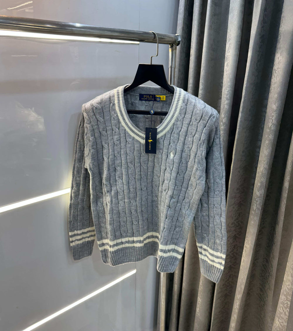 Ralph Laure n Grey Imported Knitted Pull Over