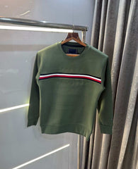 Tomm y Hilfiger Olive Embroidery Logo Premium Sweatshirt