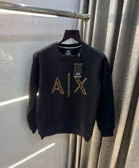 Arman i Exchange Black Logo Print Premium Sweatshirt