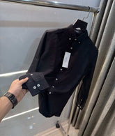 Calvin klein Black Embroidery Logo Premium Linen Shirt