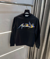 Bluorng Black Emb0_sSed Logo Premium Sweatshirt
