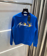 Bluorng Blue EmbO-sSed Logo Premium Sweatshirt
