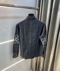 LoEwE Carbon Black Designer Imported Denim Jacket