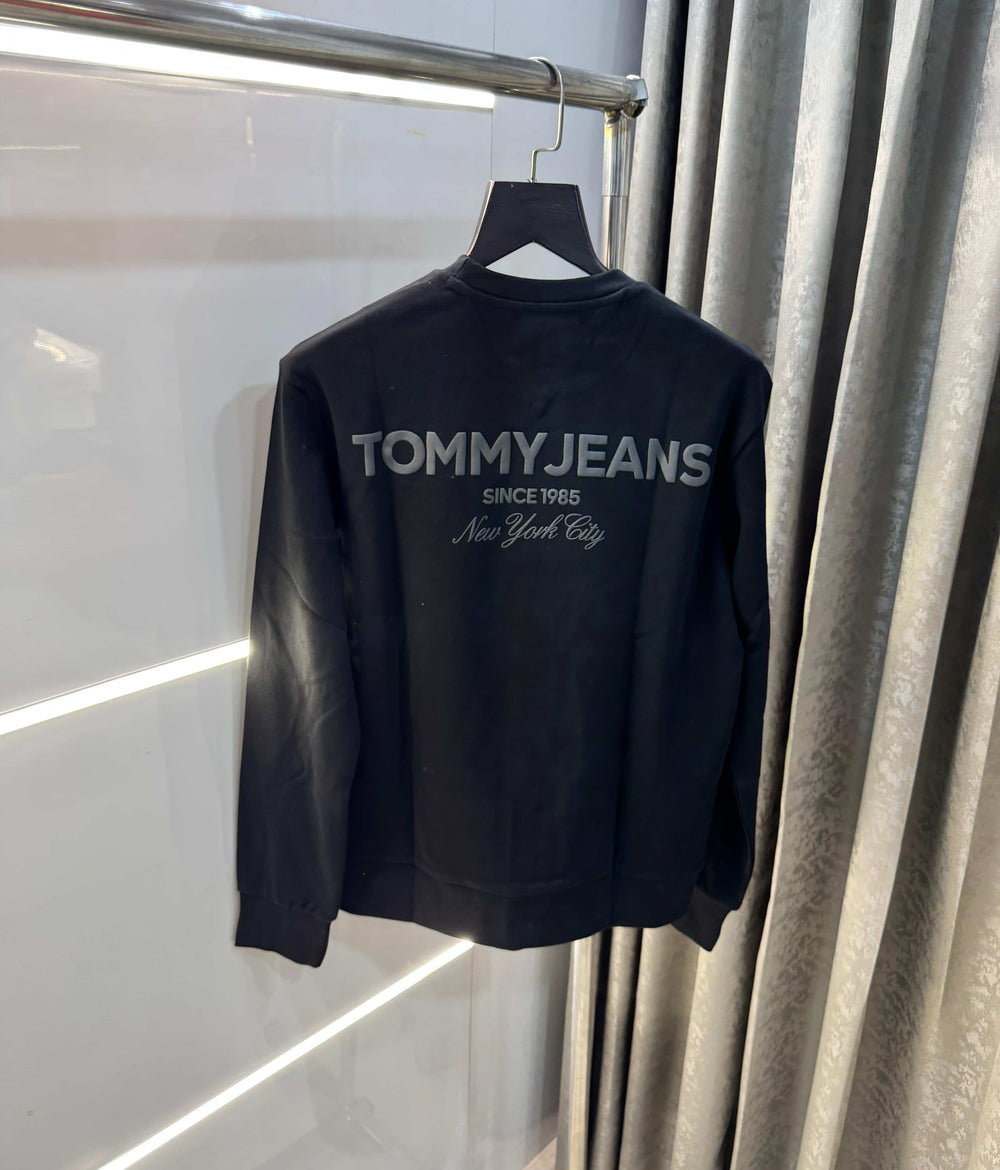 Tomm Hilfiger Black Logo Work Premium Sweatshirt