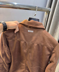Hugo bos s Tan Imported Sweado Bomber Jacket