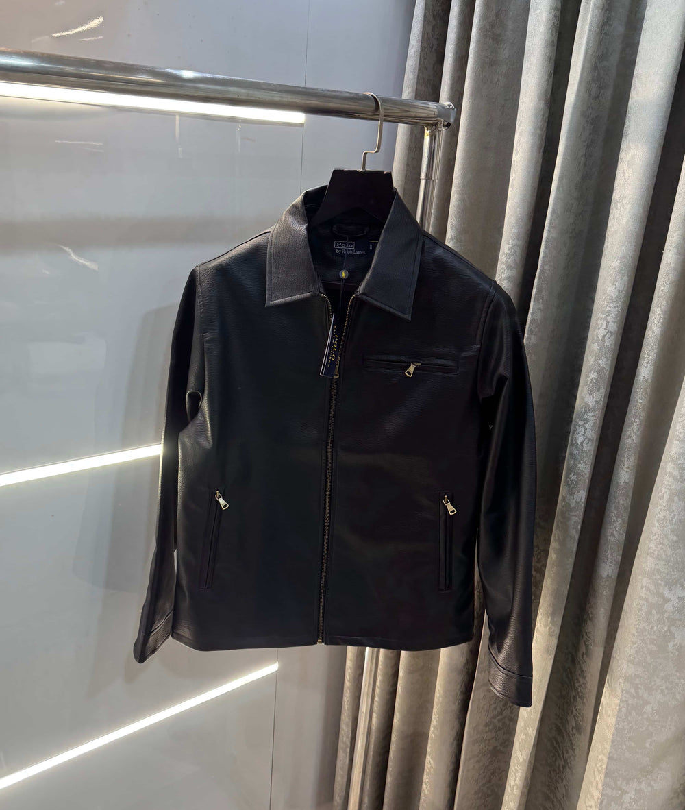 Ralph Lauren Black Luxury Leather Jacket
