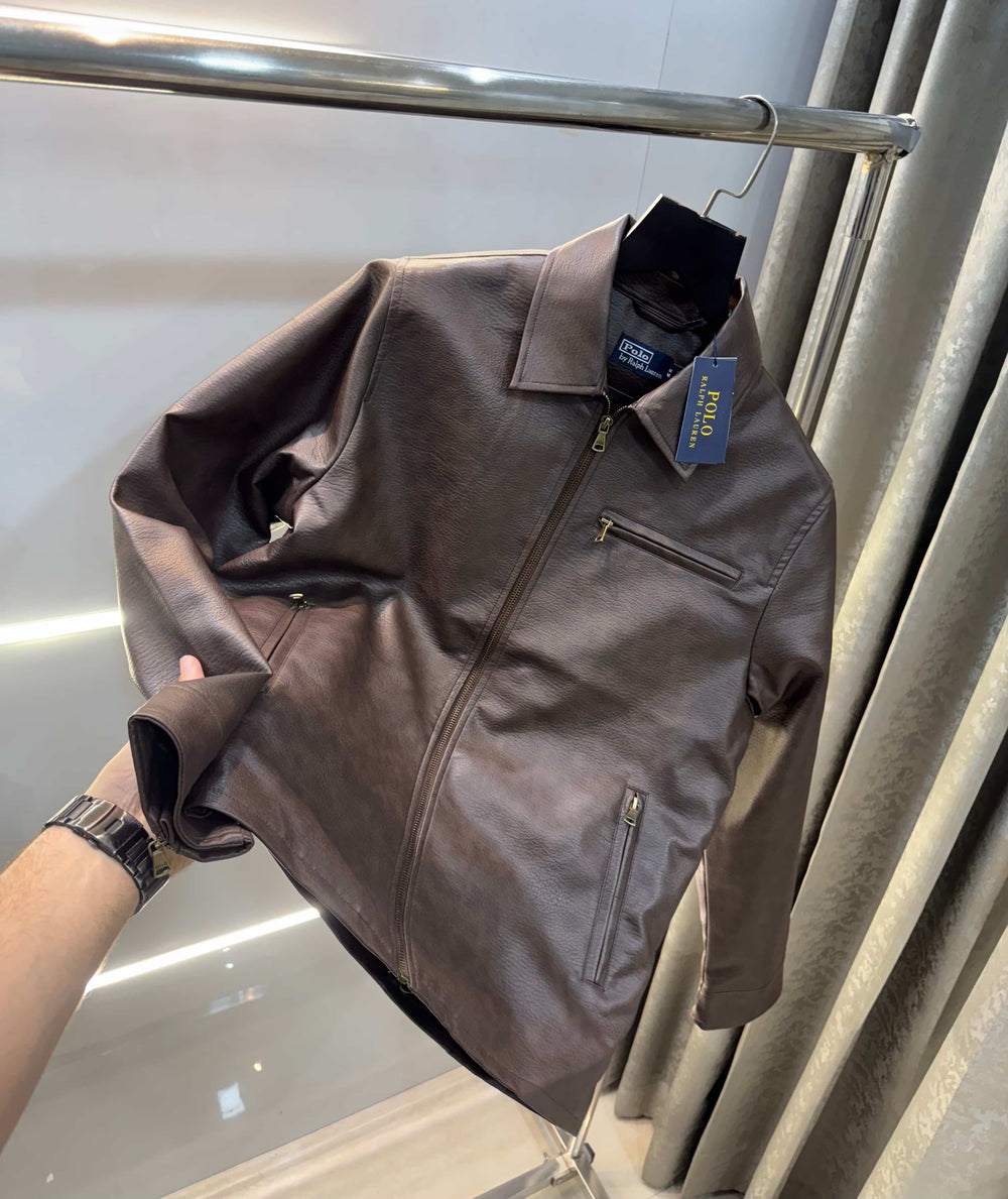 Ralph Lauren Brown Lu...Xury Leather Jacket