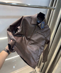 Ralph Lauren Brown Lu...Xury Leather Jacket