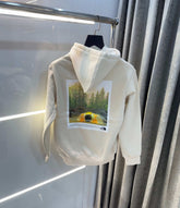 The North Face Cream Printed Imported Hoodie