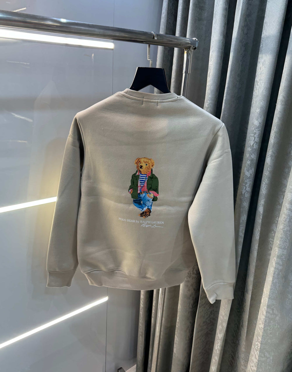 Ralph Lauren Cream Teddy Edition Imported Sweatshirt