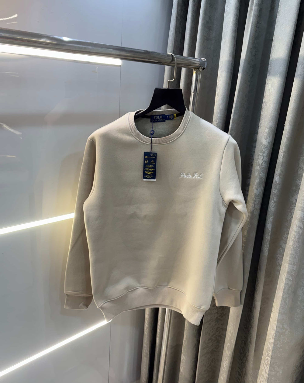 Ralph Lauren Cream Teddy Edition Imported Sweatshirt